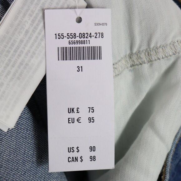 NWT Abercrombie & Fitch The Ankle Straight Ultra High Rise size 12/31 - Picture 6 of 7